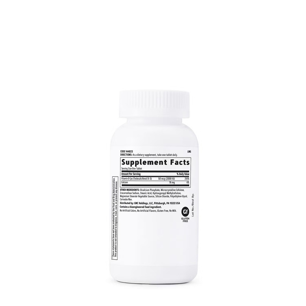 GNC VITAMIN D3 2000 IU 180