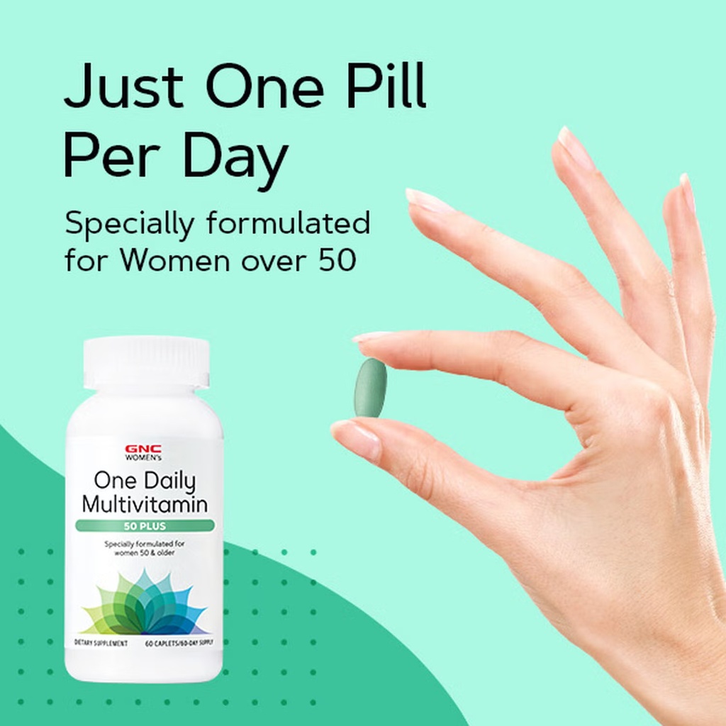 GNC WOMEN'S ONE DAILY MULTIVITAMIN 50+ 60