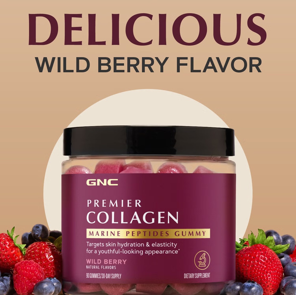 GNC PREMIER COLLAGEN W/BERRY GUMMY (30Serv)