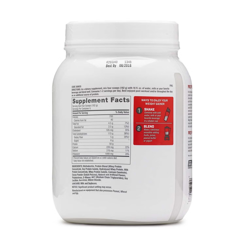 PP WEIGHT GAINER DOUBLE CHOC 2.5LB