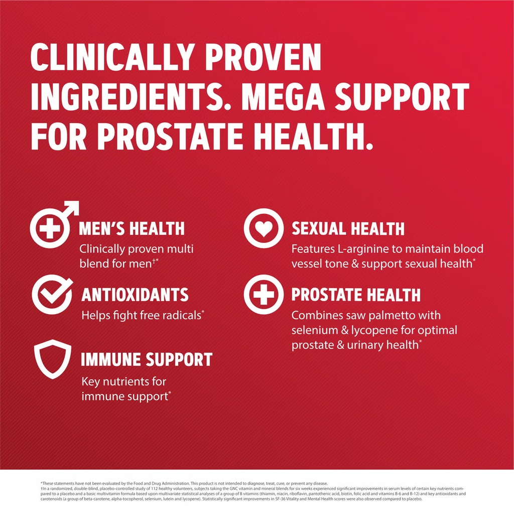 GNC MEGA MEN PROSTATE & VIRILITY 90s