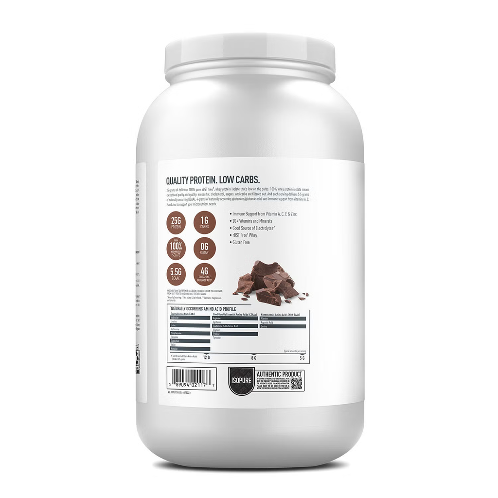 ISOPURE PROTEIN (LOW CARB) DUTCH CHOC 3LB