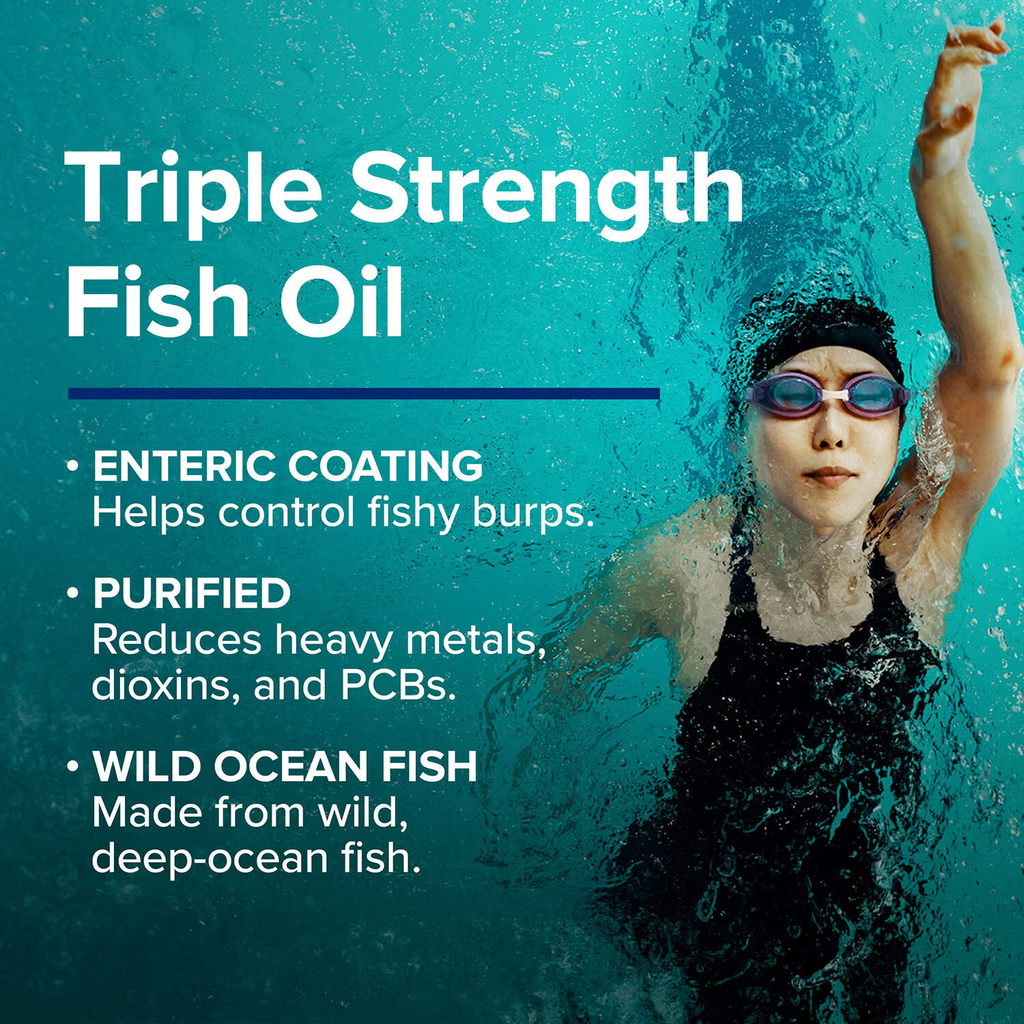 GNC TRIPLE STRENGTH FISH OIL 30's