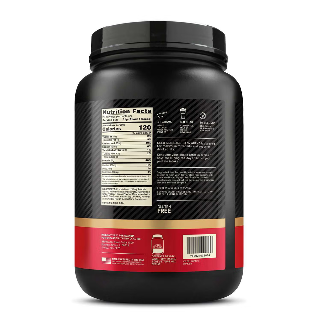 ON 100% WHEY GOLD DOUBLE RICH CHOC 2LB
