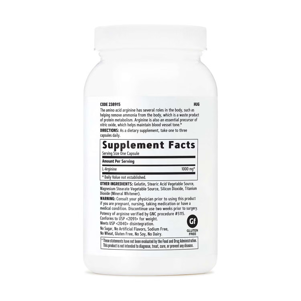 GNC L- ARGININE 1000MG 90