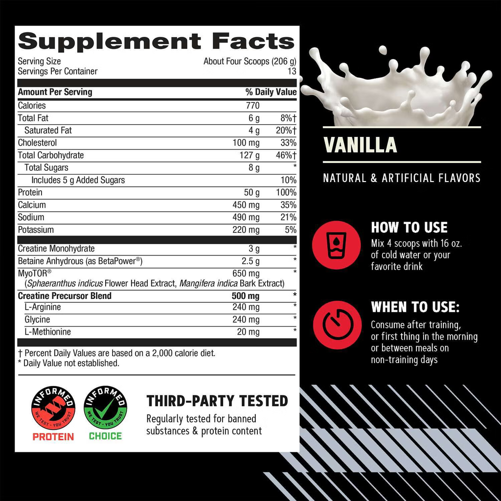 AMP MASS XXX VANILLA 6LB