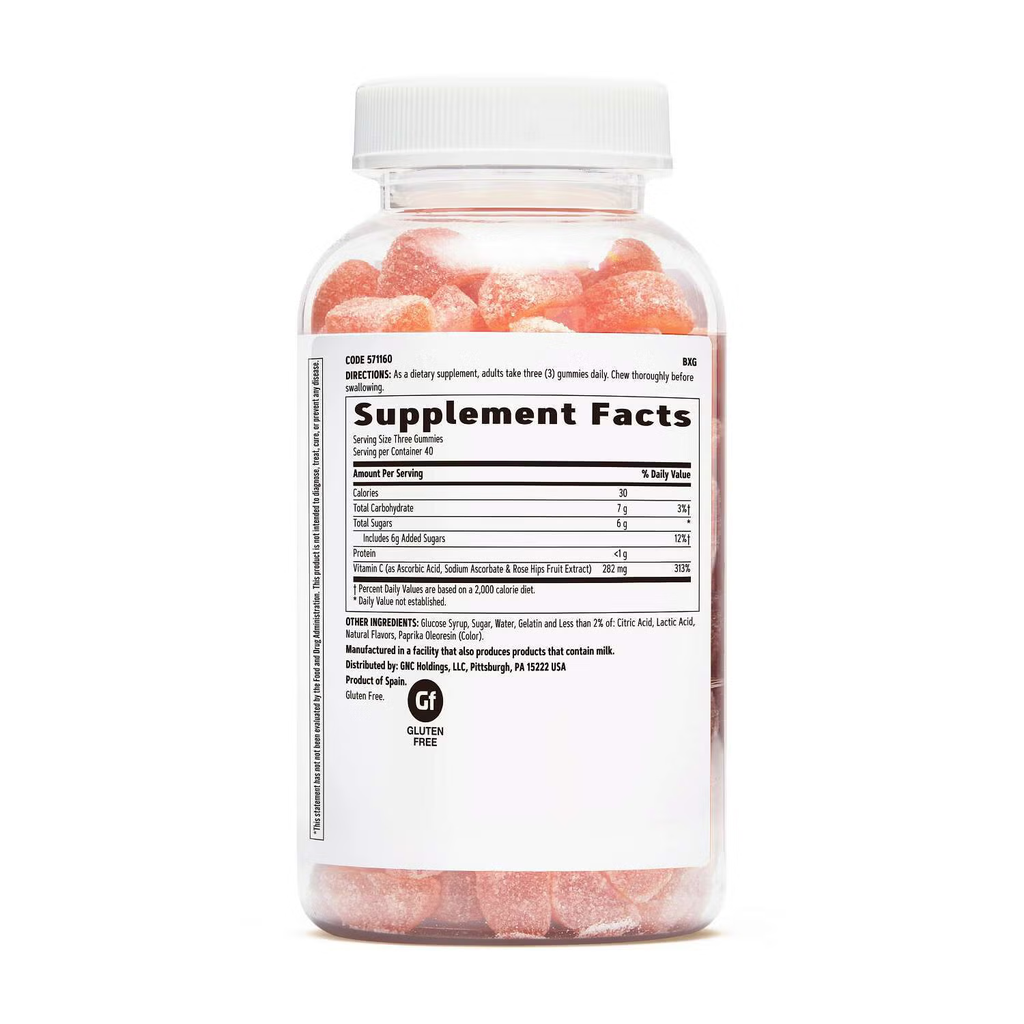 GNC VITAMIN C 282MG GUMMY 120