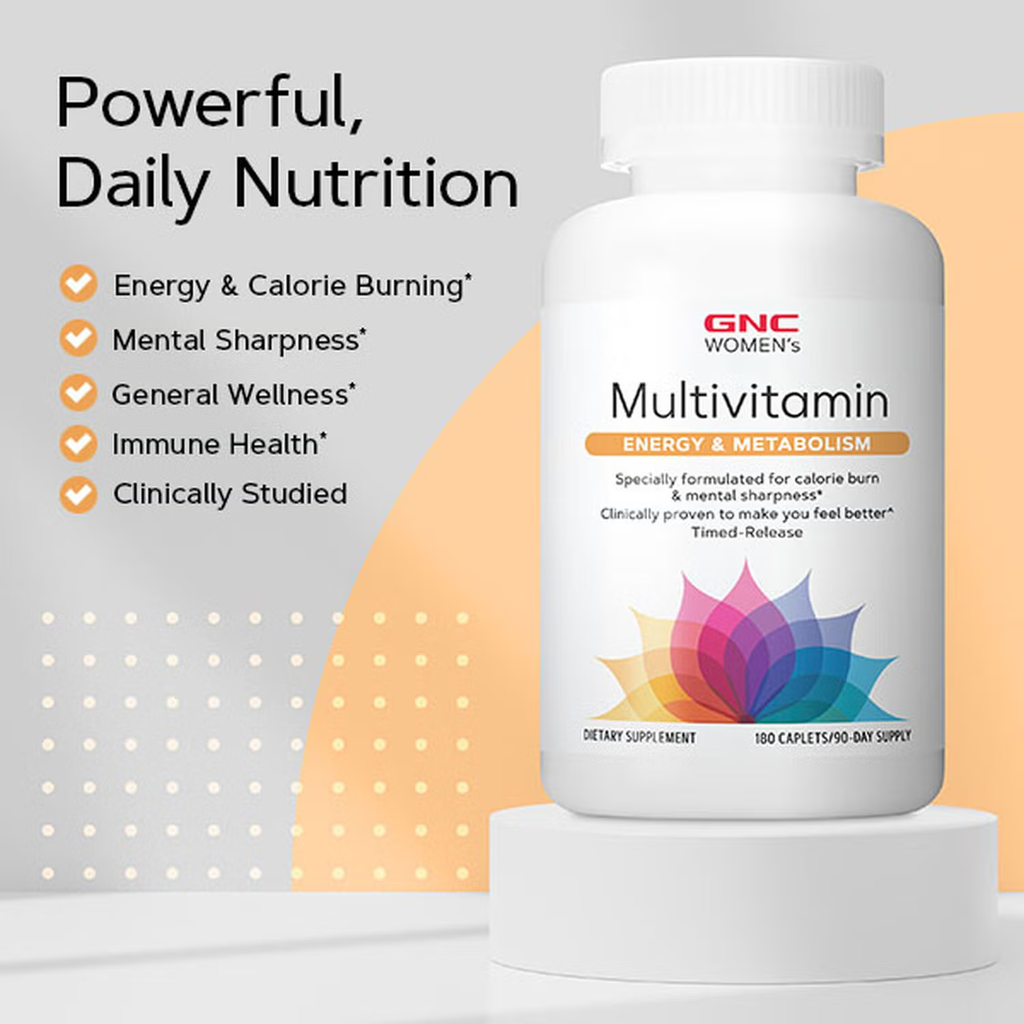 GNC WOMEN'S MULTIVITAMIN ENERGY & METABOLISM 180