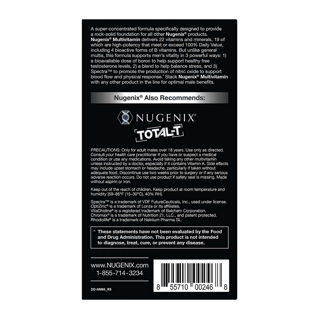 NUGENIX MULITIVITAMIN 60