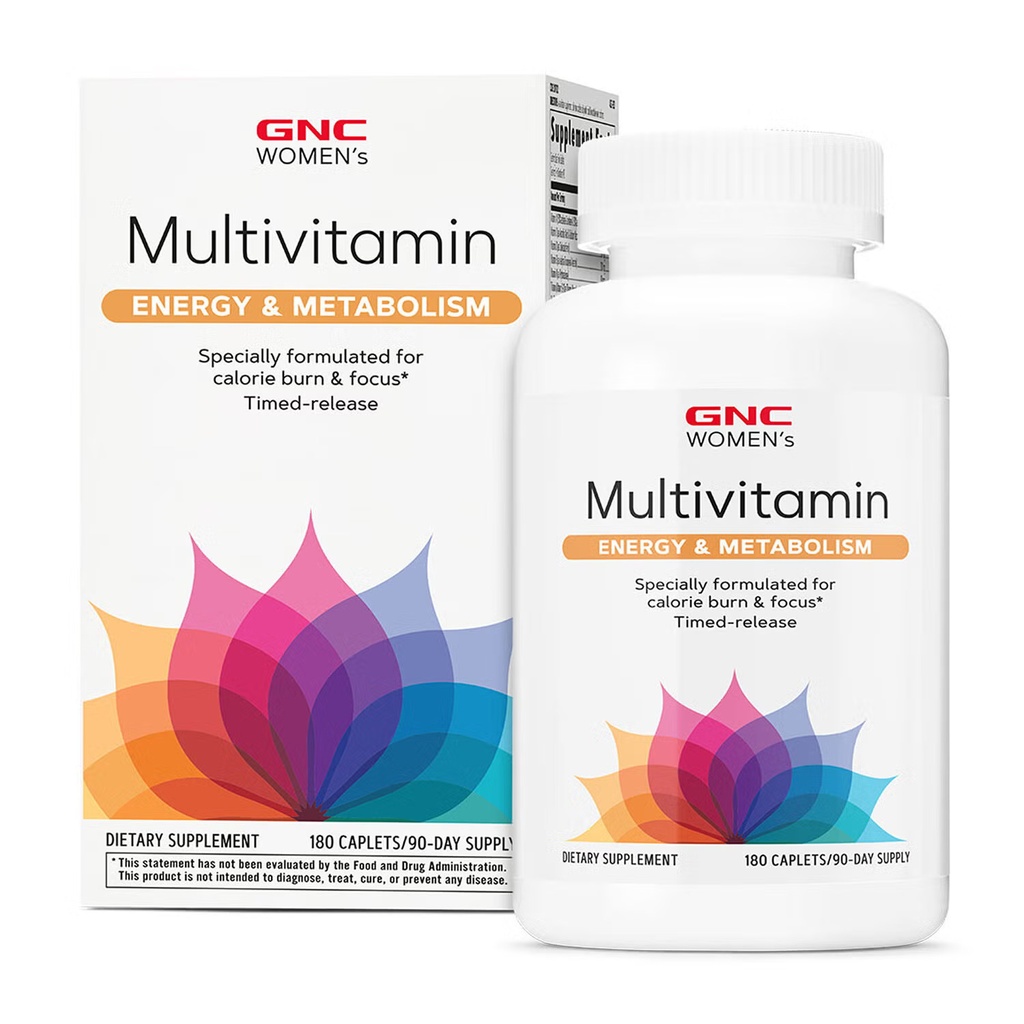 GNC WOMEN'S MULTIVITAMIN ENERGY & METABOLISM 180's