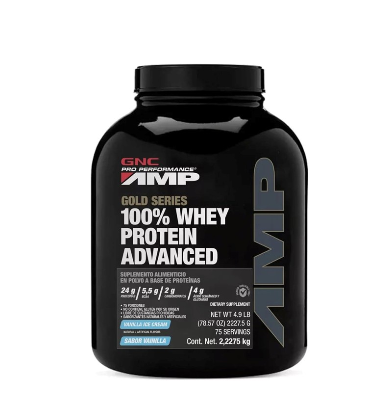 AMP ADV 100% WHEY PROTEIN VANILLA 4.9LB