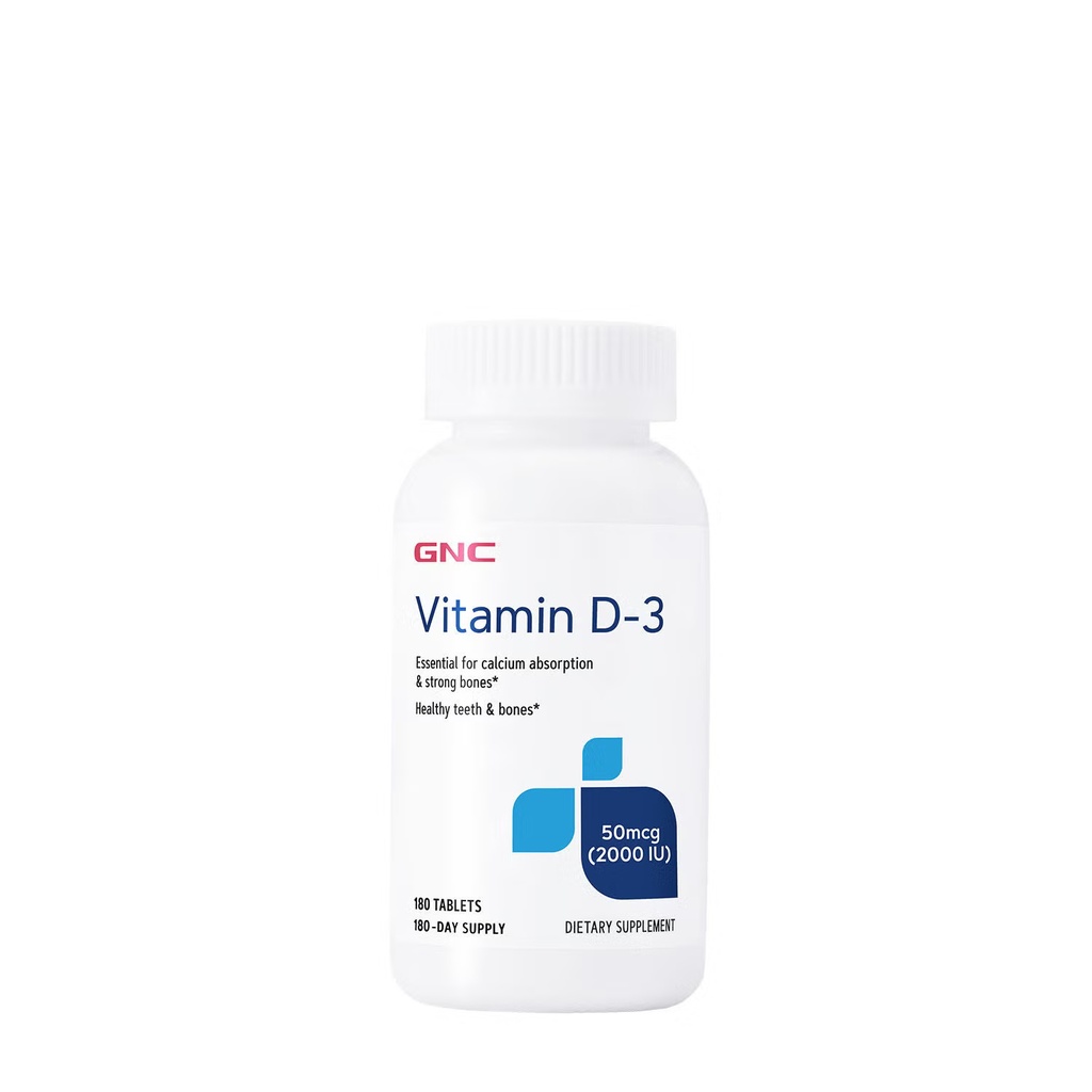 GNC VITAMIN D-3 2000 IU 180's