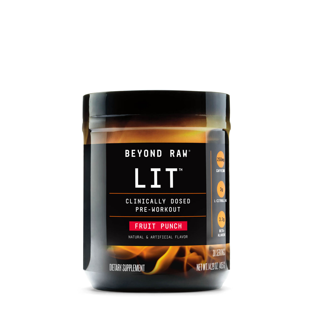 BEYOND RAW LIT PRE-WORKOUT FRUIT PUNCH 14.01oz