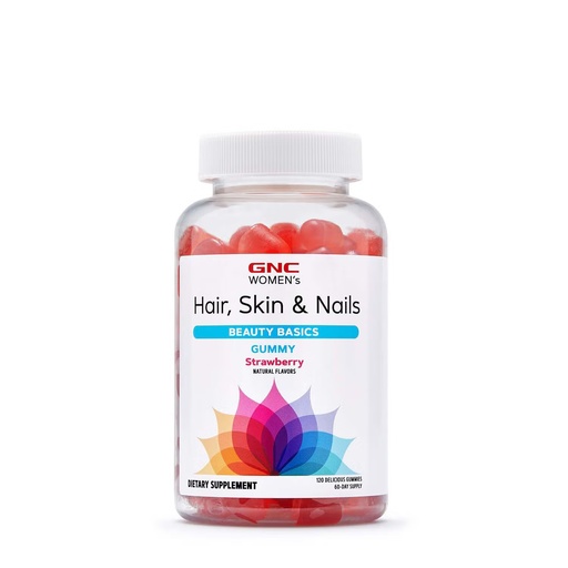 [GN9034057] GNC WOMEN'S HAIR SKIN & NAILS GUMMY STRAWBERRY 120's