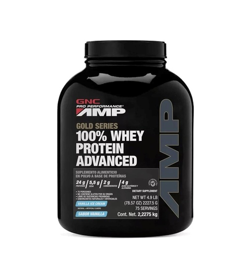 [GN9064519] AMP ADV 100% WHEY PROTEIN VANILLA 4.9LB