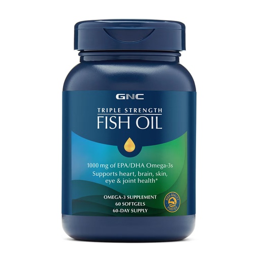 [GN9074021] GNC TRIPLE STRENGTH FISH OIL 1000MG 60's