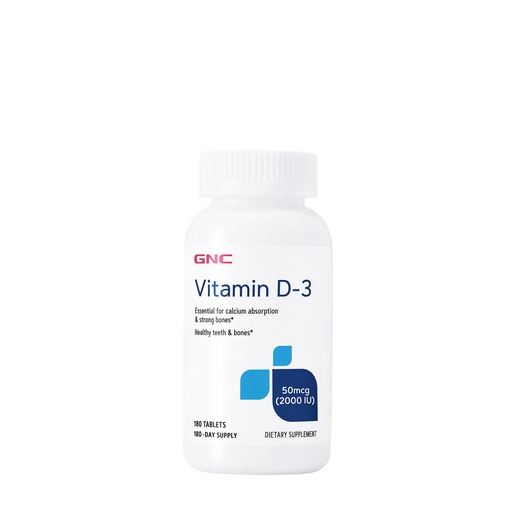 [GN9024034] GNC VITAMIN D-3 2000 IU 180's