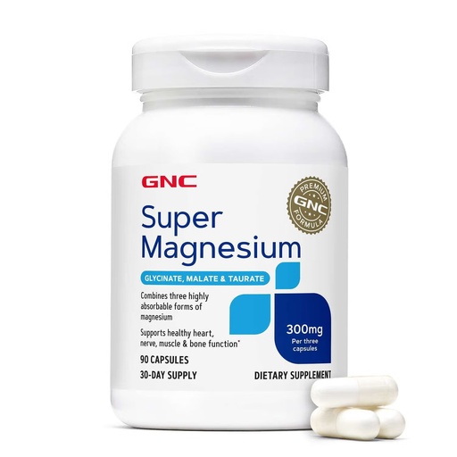 [GN9174044] GNC SUPER MAGNESIUM 300MG 90's